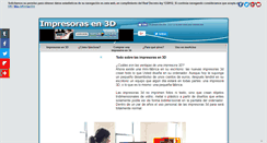 Desktop Screenshot of impresorasen3d.com