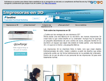 Tablet Screenshot of impresorasen3d.com
